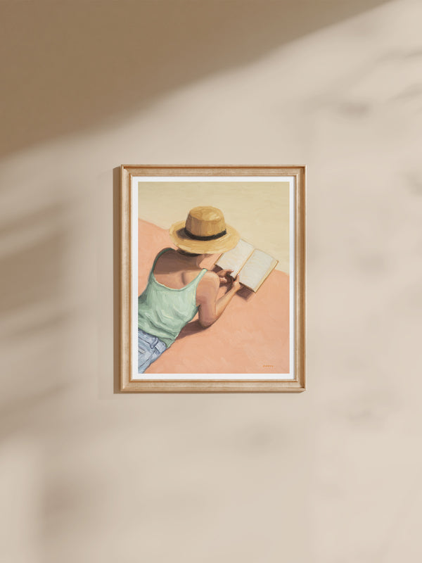 Lost In A Story - Art Print