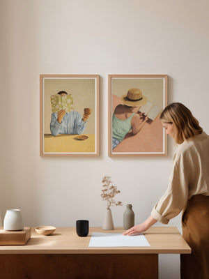 Lost In A Story - Art Print