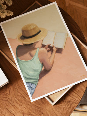 Lost In A Story - Art Print