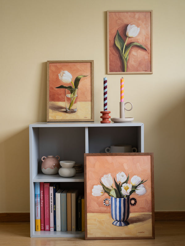 Tulips In A Vase - Art Print