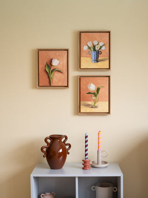 Tulip In A Glass - Original Painting