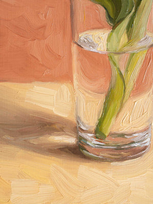 Tulip In A Glass - Original Painting