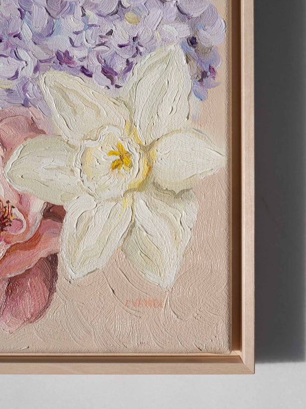 White flower art