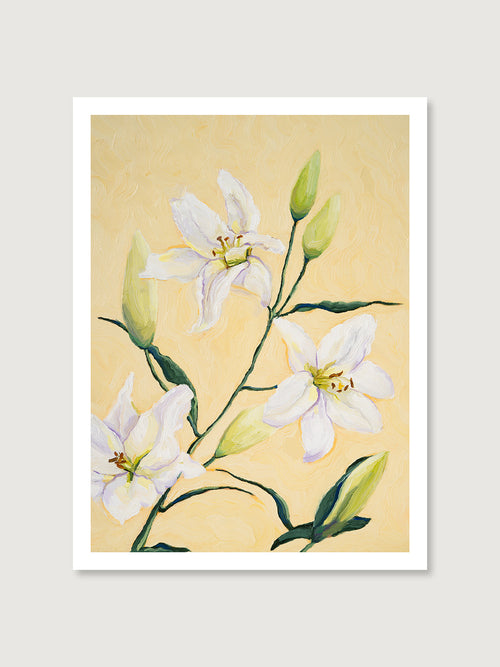 printable lily flower Art Print - Lilies