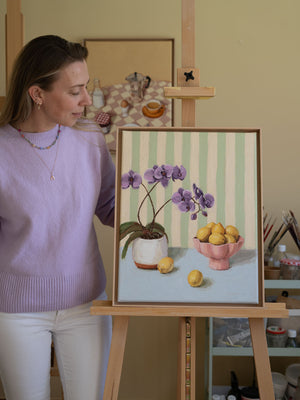Orchids & Lemons - Original Painting