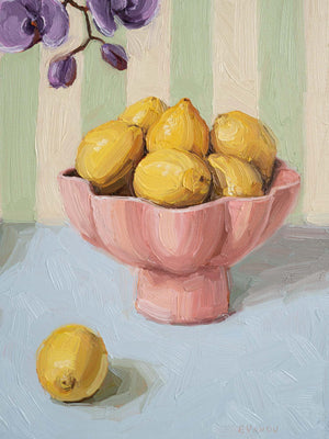 Orchids & Lemons - Original Painting