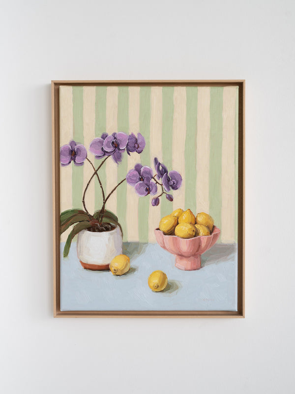 Orchids & Lemons - Original Painting
