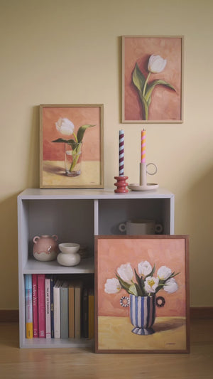 Tulips In A Vase - Art Print