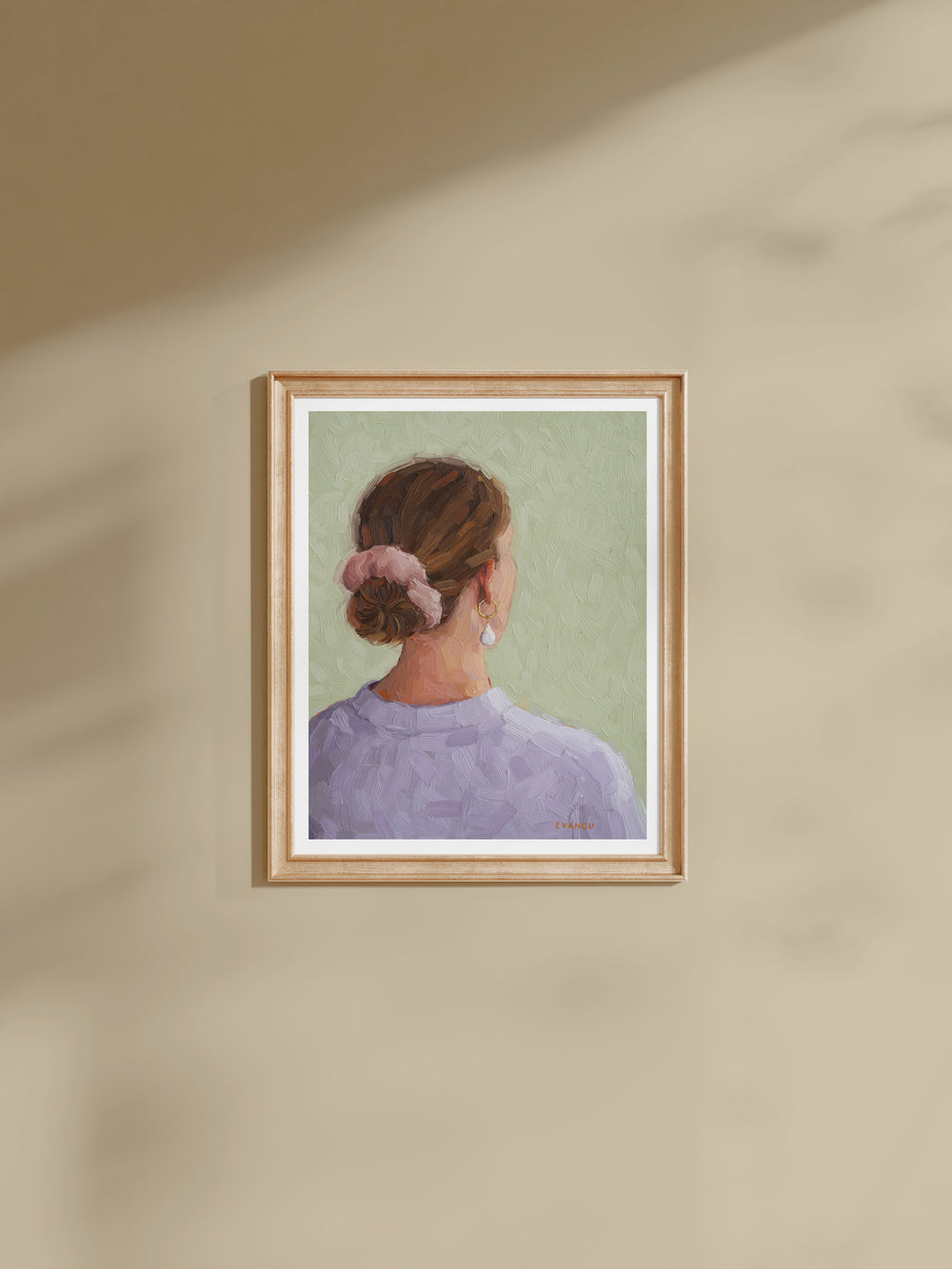 Purple Sweater - Art Print