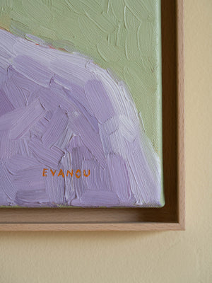 Original oil painting "Purple Sweater". With its pastel colours, thick brushstrokes and simple elegance, this piece has a peaceful presence that feels both timeless and familiar. Perfect for anyone who loves painterly details and a touch of everyday beauty.