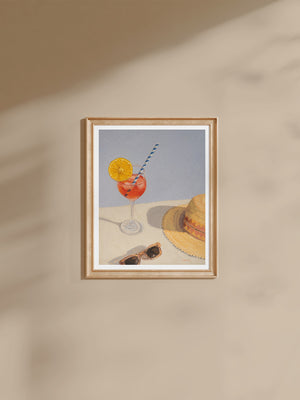 Kitchen art print, Food print, summer art