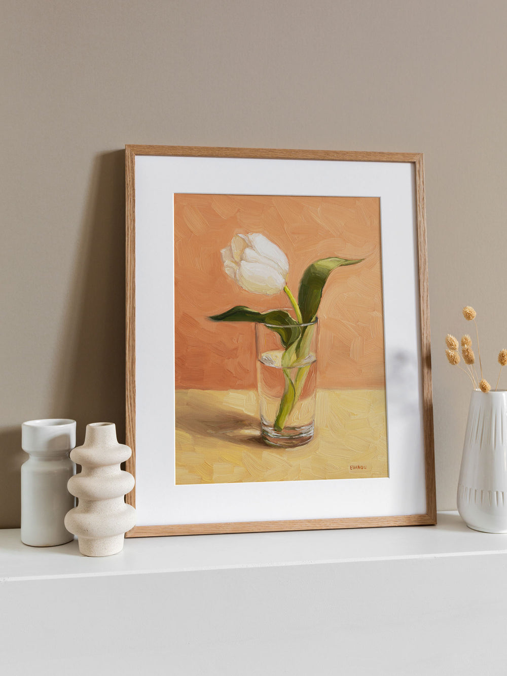 Tulip In A Glass - Art Print