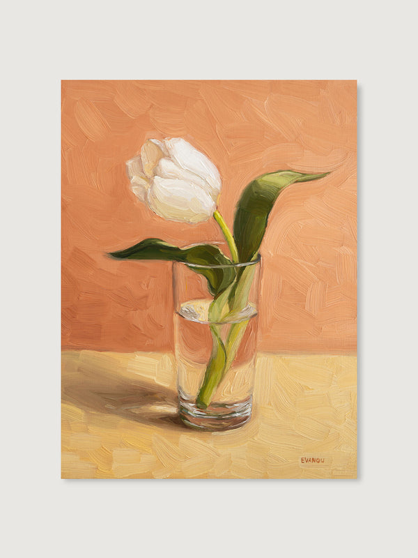 Tulip In A Glass - Art Print