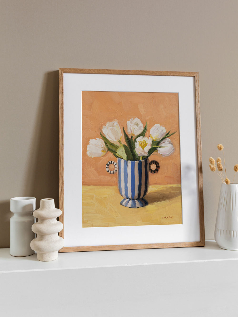 Tulips In A Vase - Art Print